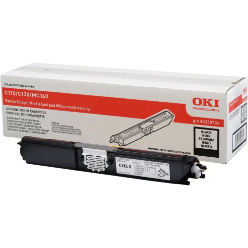 OKI, OKI Toner HY schwarz 44250724 C110/C130 2500 Seiten