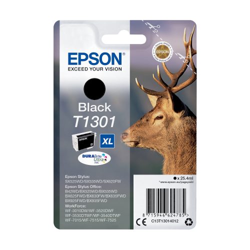 Epson, EPSON Tintenpatrone XL schwarz T130140 Stylus SX525WD 25.9ml