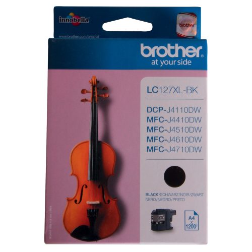 Brother, BROTHER Tintenpatrone XL schwarz LC-127XLBK DCP-J4110DW 1200 Seiten