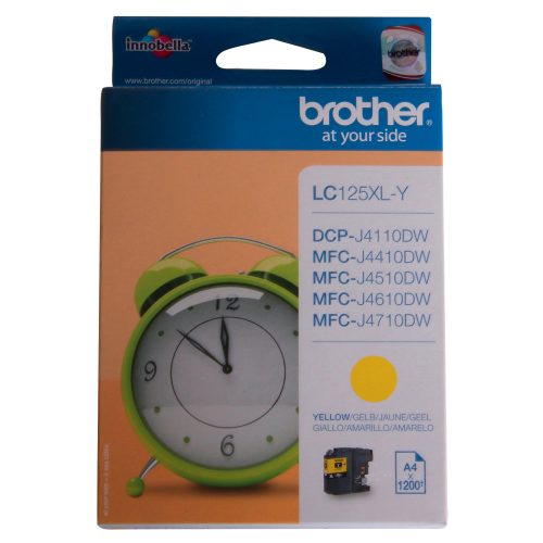 Brother, BROTHER Tintenpatrone XL yellow LC-125XLY DCP-J4110DW 1200 Seiten