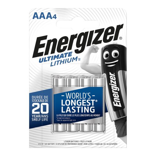 Energizer Batterie Ultimate Lithium FR03 AAA 1250 mAh Lithium (Li) 1.5 V 4 Stück