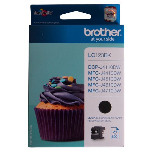Brother, BROTHER Tintenpatrone schwarz LC-123BK DCP-J4110DW 600 Seiten