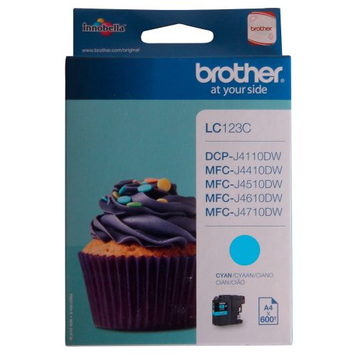 Brother, BROTHER Tintenpatrone cyan LC-123C DCP-J4110DW 600 Seiten