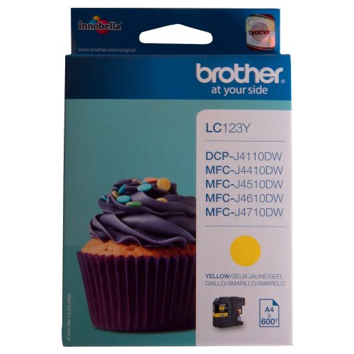 Brother, BROTHER Tintenpatrone yellow LC-123Y DCP-J4110DW 600 Seiten