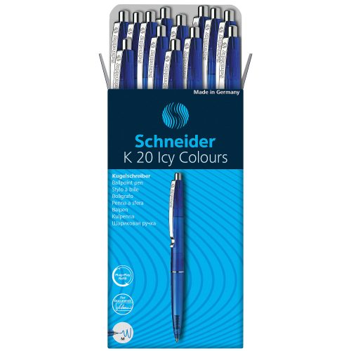 Schneider, SCHNEIDER Kugelschr. ICY Colours 0.5mm 132003 blau, nachf&uuml;llbar