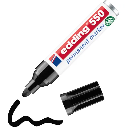 edding, EDDING Permanent Marker 550 3-4mm 550-1 schwarz