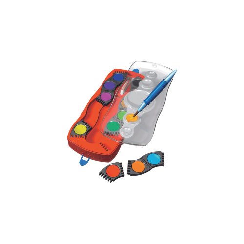 Faber-Castell Deckfarbkasten Connector mit Deckweiß / 125030, Inh. 12 Farben