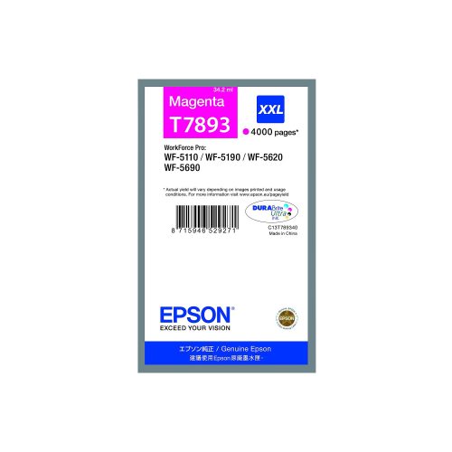 Epson, EPSON Tintenpatrone XXL magenta T789340 WF 5110/5620 4000 Seiten