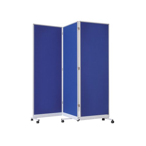 magnetoplan Präsentationswand Weiß, Blau