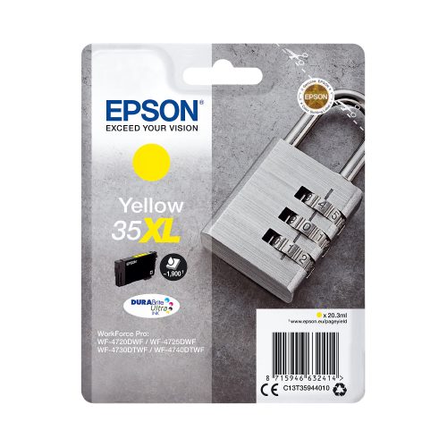 Epson, EPSON Tintenpatrone XL yellow T359440 WF-4720/4725DWF 1900 Seiten