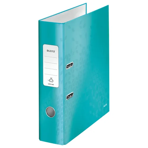 Leitz, LEITZ Ordner WOW 8cm 10050051 eisblau A4