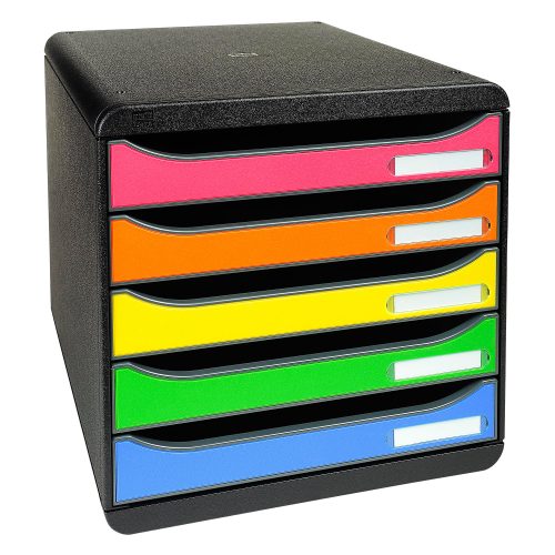 Exacompta - Schubladenbox, One Size, Schwarz