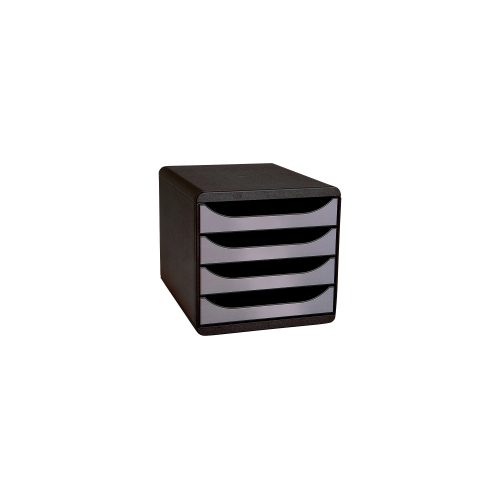 Exacompta, EXACOMPTA Schubladenbox schwarz 310438D 4 F&auml;cher