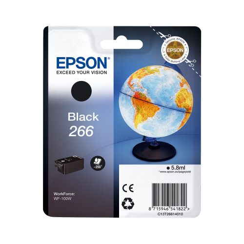 Epson, EPSON Tintenpatrone schwarz T266140 Workforce WF-100W 250 Seiten