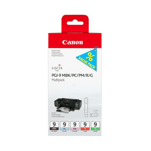 Canon, CANON Multipack Tinte MBK/PC/PM/R/G PGI-9MULTI G PIXMA Pro9500 5 St&uuml;ck