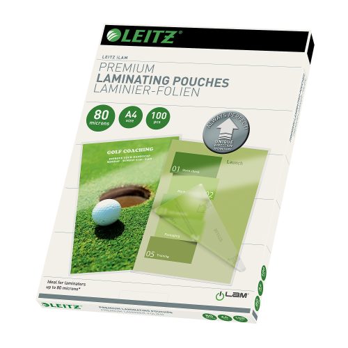 Leitz, LEITZ Laminiertasche A4 74780000 glanz, 80my 100 Stk