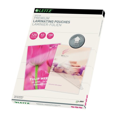 Leitz, LEITZ Laminiertasche A3 74880000 glanz, 125my 100 Stk