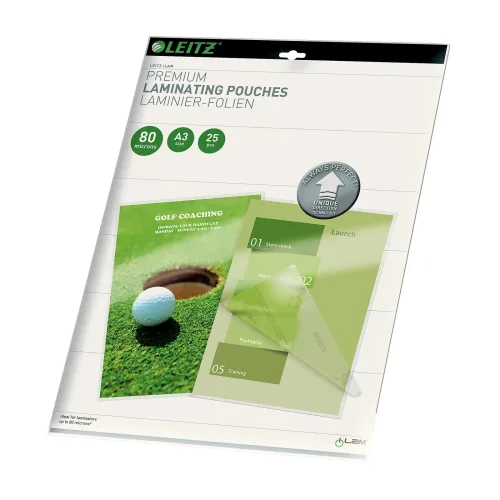 Leitz, LEITZ Laminiertasche A3 74860000 glanz, 80my 25 Stk