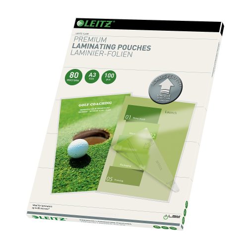 Leitz, LEITZ Laminiertasche A3 74850000 glanz, 80my 100 Stk