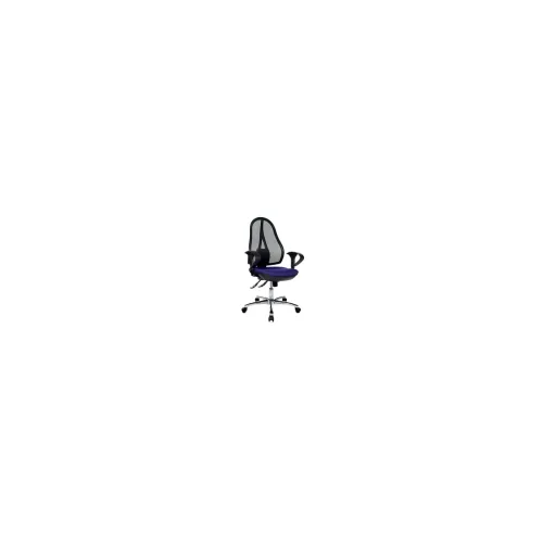 TOPSTAR Ergonomischer Bürostuhl Open Point Deluxe Netzstoff, Stoff Blau