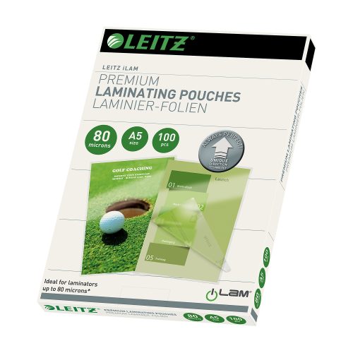 Leitz, LEITZ Laminiertasche A5 74920000 glanz, 80my 100 Stk