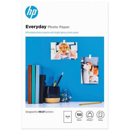 HP, HP Everyday Photo Paper 10x15cm CR757A InkJet, glossy 200g 100 Blatt