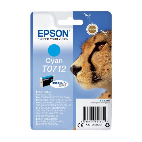 Epson, EPSON Tintenpatrone cyan T071240 Stylus DX4000 485 Seiten