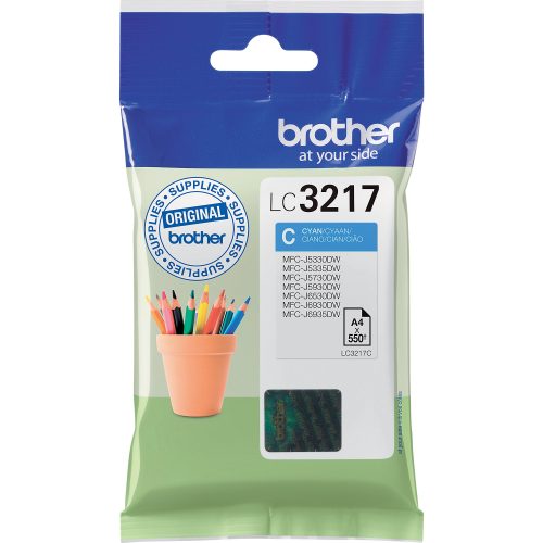 Brother, BROTHER Tintenpatrone cyan LC-3217C MFC-J6530DW 550 Seiten