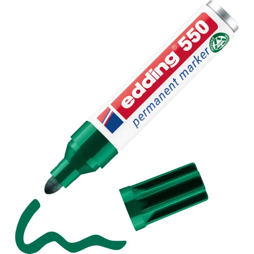 edding, EDDING Permanent Marker 550 3-4mm 550-4 gr&uuml;n