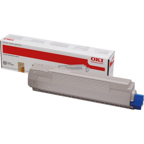 OKI, OKI - Toner yellow, 7300 Seiten, Blau, One Size
