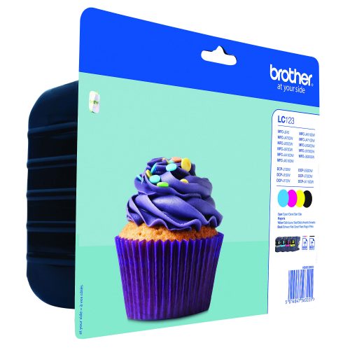 Brother, BROTHER Valuepack CMYBK LC-123VALBP DCP-J4110DW 600 Seiten
