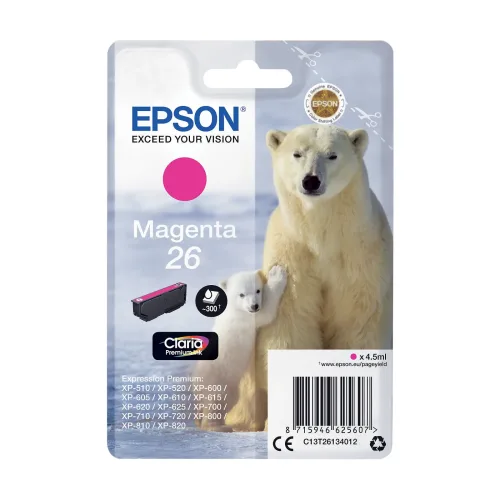 Epson 26 Original Tintenpatrone C13T26134012 Magenta