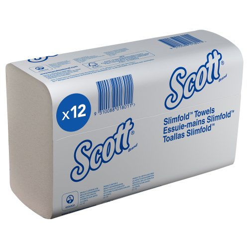 Scott SLIMFOLD Falthandtücher Z-falz Weiss 1-lagig 5856 16 Stück à 110 Blatt