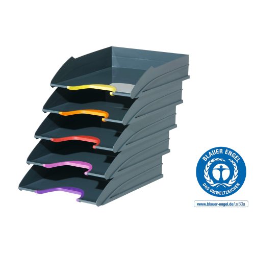 DURABLE, DURABLE Briefkorb-Set Varicolor -C4 7705/57 grau/anthrazit, 5-teilig