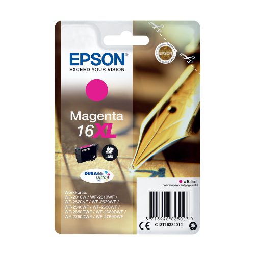 Epson, EPSON Tintenpatrone 16XL magenta T163340 WF 2010/2540 450 Seiten