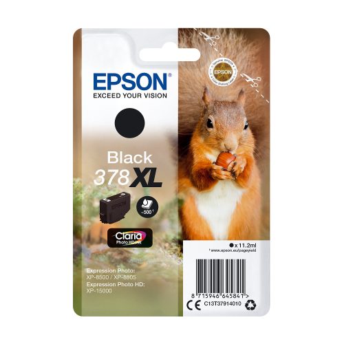 Epson, EPSON Tintenpatrone 378XL schwarz T379140 XP-8500/8505/15000 500 Seiten