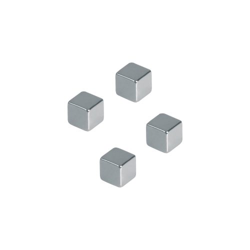 Franken Magnete HMN1010 Chrom 1 x 1 cm 4 Stück