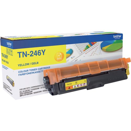 Brother Toner TN-246Y TN246Y Original Gelb 2200 Seiten