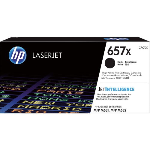 Hp, HP 657X Schwarz Original LaserJet Tonerkartusche mit hoher Reichweite