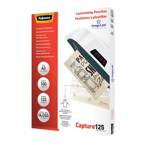 Fellowes, FELLOWES Laminiertasche A3 5307506 glanz, 125my 100 Stk