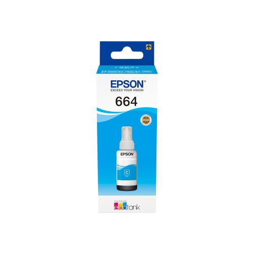 Epson, EPSON Tintenbeh&auml;lter 664 cyan T664240 EcoTank L355/L555 6500 Seiten