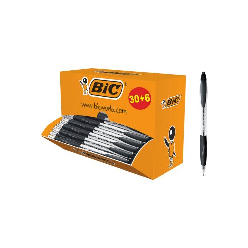 BIC Atlantis Classic Kugelschreiber Blau Mittel 0.4 mm Nachfüllbar 36 Stück