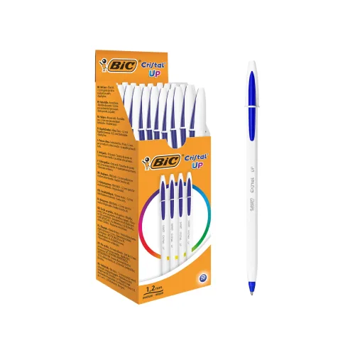 BIC Cristal Up Kugelschreiber Blau Mittel 0,35 mm 20 Stück