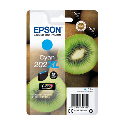 Epson 202XL Original Tintenpatrone C13T02H24010 Cyan 1