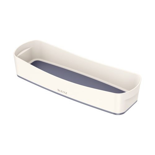 Leitz, LEITZ MyBox Aufbewahrungsschale 52581001 l&auml;nglich weiss/grau
