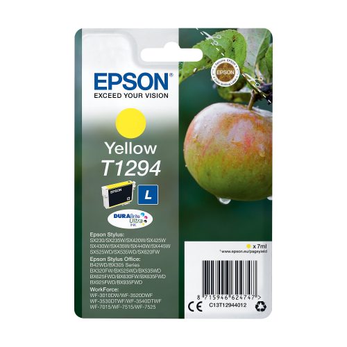 Epson, EPSON Tintenpatrone yellow T129440 Stylus SX420W 7.0ml