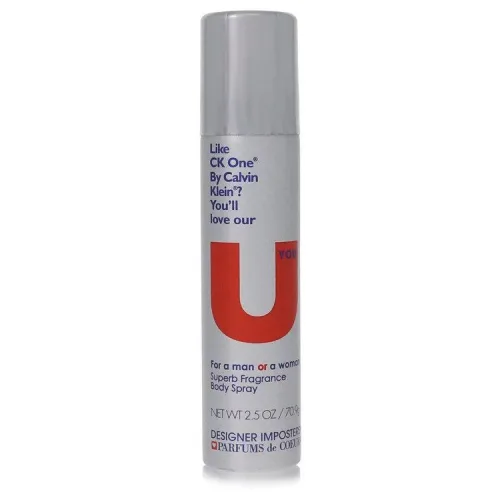 Parfums De Coeur, Designer Imposters U You by Parfums De Coeur Deodorant Body Spray (Unisex) 75 ml