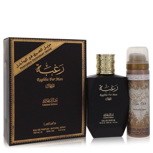 Lattafa, Lattafa Raghba Man Eau De Parfum Spray plus 50 ml Deodorant Spray 100 ml
