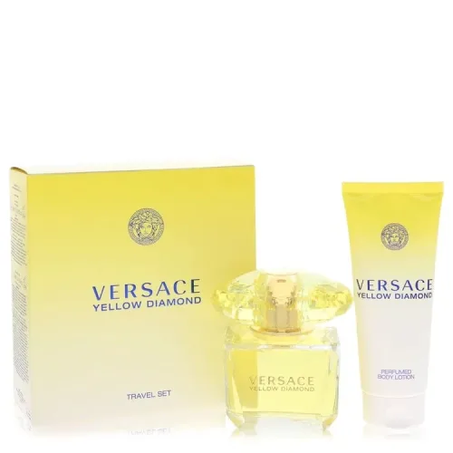 Versace, Versace Yellow Diamond Gift Set -- 90 ml Eau De Toilette Spray + 100 ml Body lotion