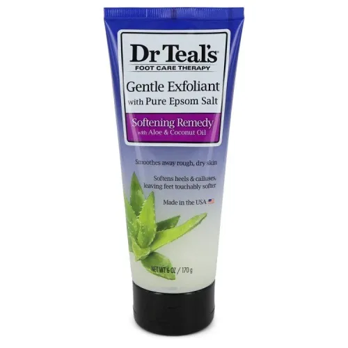Dr Teal's, Dr Teal's Gentle Exfoliant With Pure Epson Salt Gentle Exfoliant with Pure Epsom Salt Softening Remedy with Aloe & Coconut Oil (Unisex) 175 ml